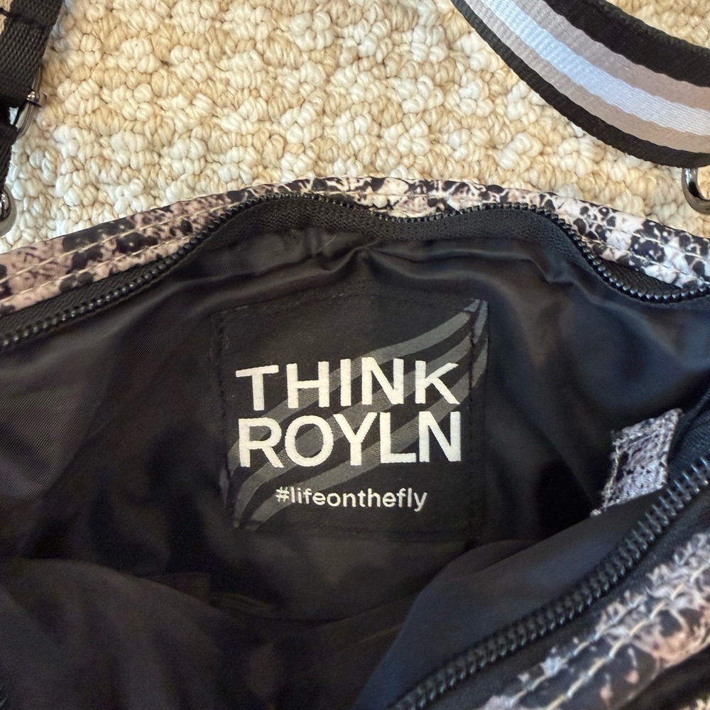 Think Rolyn Snake Print Crossbody Bag - Picture 3 of 6